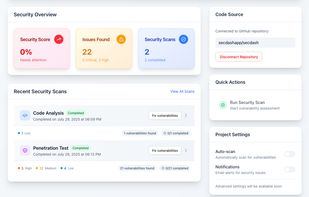 SecDash screenshot 1
