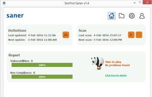 SecPod Saner screenshot 2