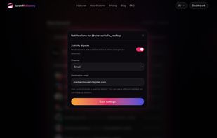 Notifications set up