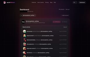 Activity timeline