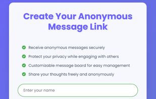 Secret Message Link Website View