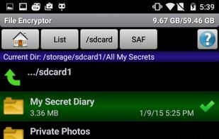 Secret Space Encryptor screenshot 2