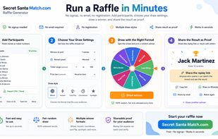 Number, Name Raffle Generator