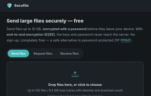Secufile screenshot 1