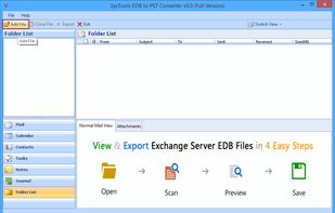 SecuraSoft EDB to PST Converter screenshot 1