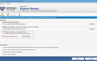 Migrate all Lotus Notes NSF files to Outlook