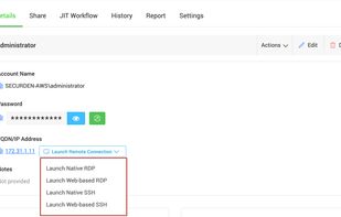 Launch remote connections (RDP, SSH, SQL)