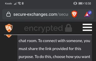 Share your chat link by your mobile app. Once your partner is connected, no one else could connect.