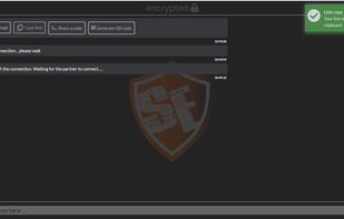 Share your chat link by coping it and share it to another plateform. Once your partner is connected, no one else could connect.