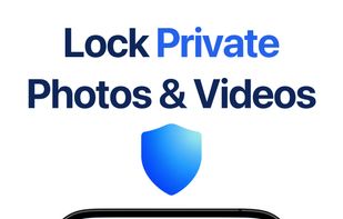 PIN and Face ID lock for private photos and videos.