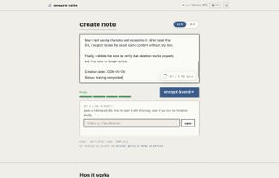 SecNote screenshot 1