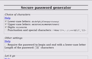 Secure password generator in Mozilla Firefox