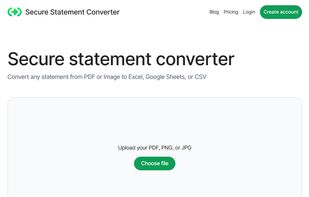 Secure Statement Converter screenshot 1