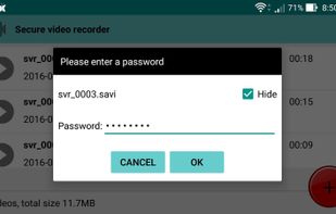 Secure Video Recorder screenshot 1