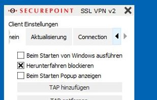 Securepoint VPN Client screenshot 2