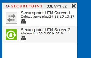 Securepoint VPN Client screenshot 1