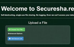 Securesha.re screenshot 1