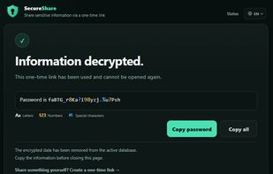 Passwords are automatically recognized, making them easier to identify and copy.