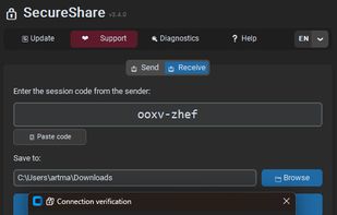 SecureShare screenshot 1