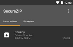 SecureZIP screenshot 1