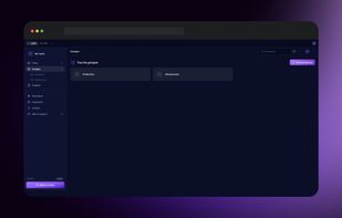 Groups — Organize servers by project or environment.