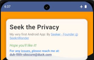 SeekPrivacy screenshot 1