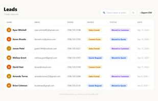 Leads CRM