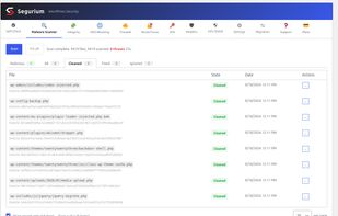 Fix All finished: every infected file cleaned, the malicious code stripped out, each original kept in an encrypted backup you can restore in one click.