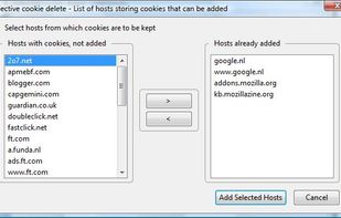 selectivecookiedelete screenshot 1