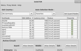 SelekTOR screenshot 1
