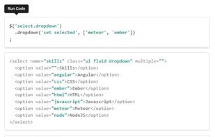 Semantic UI screenshot 1