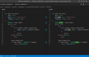 Refactorings are grouped together.