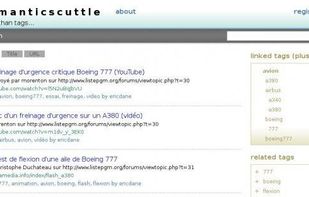 Main page showing the structured tags on the right