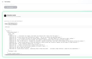 A raw example of the API response