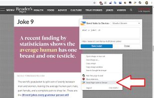 Send Note to Device screenshot 1