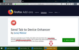 Send Tab to Device Enhancer screenshot 1
