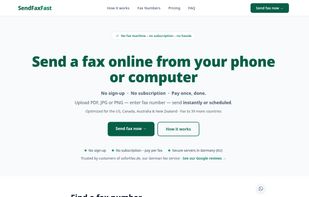SendFaxFast screenshot 1