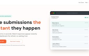 Instant form submissions feedback with SendForm.live