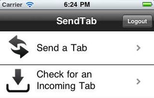 SendTab screenshot 1