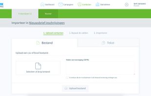 Upload contact lists in Excel, add them manually or link your email signup forms to Sendtex.