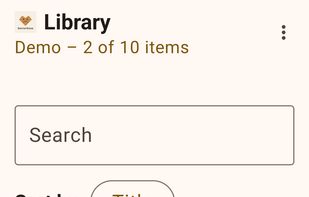 Your personal book library at a glance