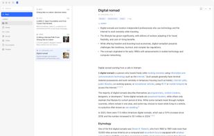 Mac app: the same library in a native window with realtime sync