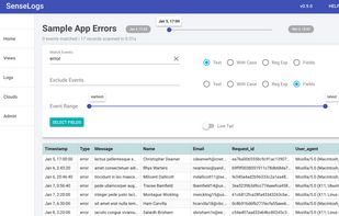 SenseLogs screenshot 1