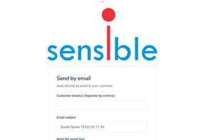 Sending invoice by email within the system