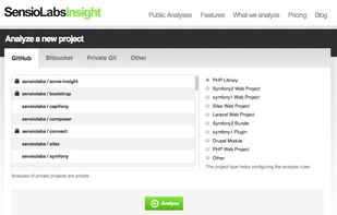SensioLabs Insight screenshot 1