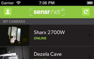 Sensr.net screenshot 1