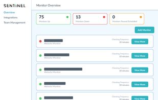 Sentinel | Uptime Monitoring screenshot 1