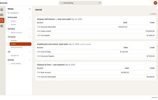 Money Module Journal Screen