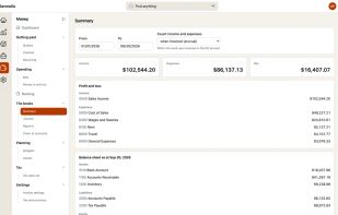Money Module  Bookkeeping Screen