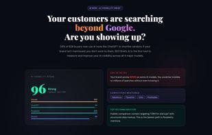 AI Visibility Brief Landing Page